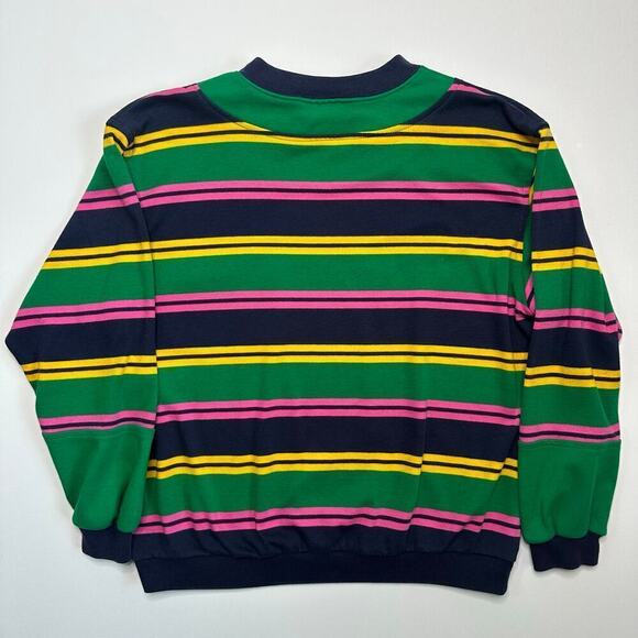 Vintage 1980s Bay Club Studio Crewneck Striped Top - Picture 5 of 5
